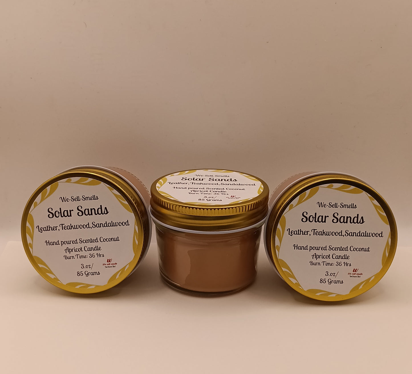 Mini Size, Maximum Glow 3 oz Scented Coconut Apricot Candle