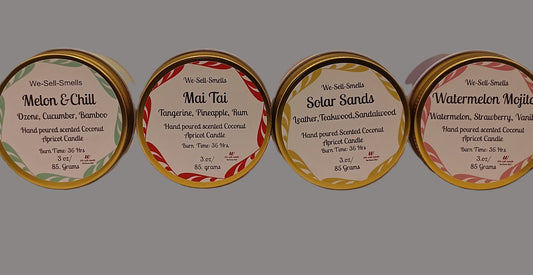 Mini Size, Maximum Glow  3 oz Scented Coconut Apricot Candle